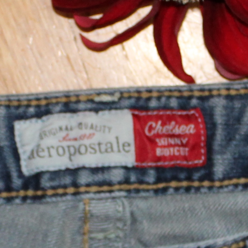 Aeropostale Chelsea Skinny Bootcut Jeans Sz 5/6 S - Picture 6 of 9